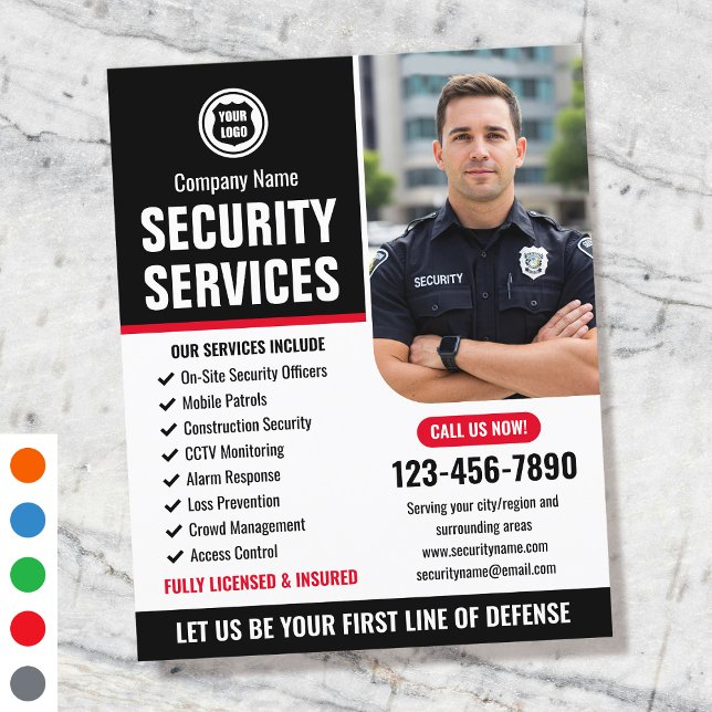 Logo des Unternehmens Security Guardis Company Red Flyer (Von Creator hochgeladen)