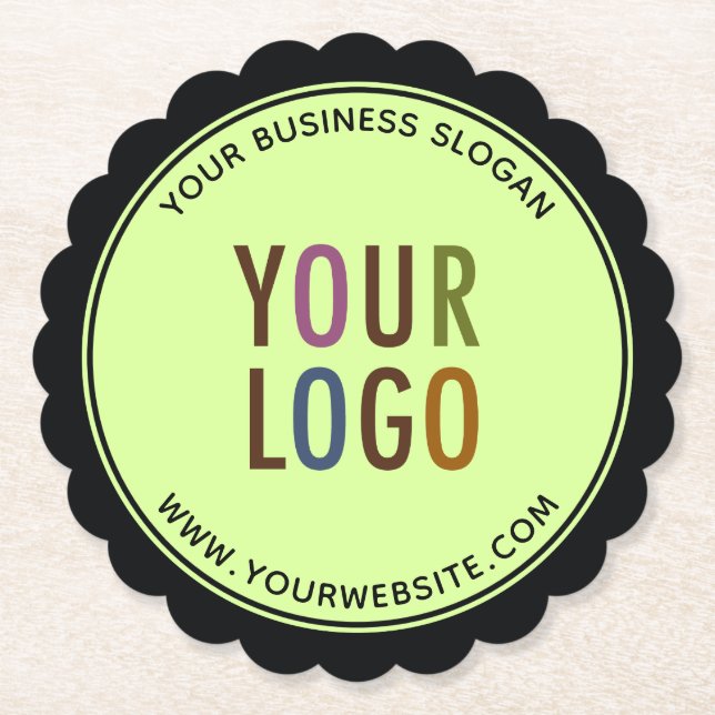 Logo des Unternehmens "Untersetzer mit runder skal Untersetzer (Vorderseite)