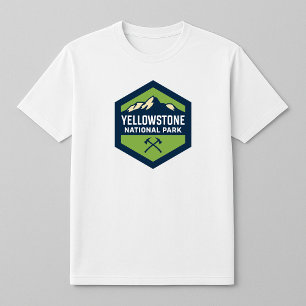 Logo des Yellowstone Nationalpark-Abzeichens T-Shirt