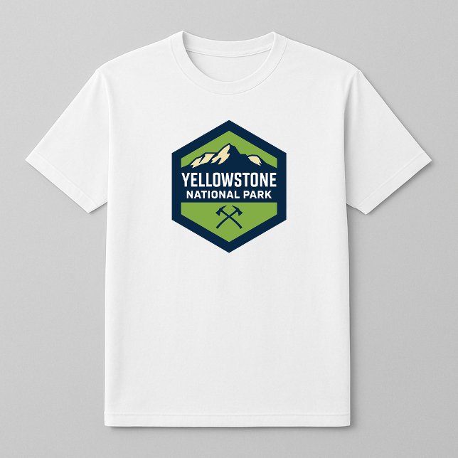 Logo des Yellowstone Nationalpark-Abzeichens T-Shirt (Von Creator hochgeladen)