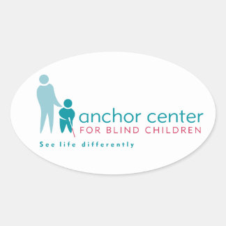 Logo-Design für Anchor-Center Ovaler Aufkleber