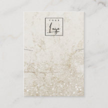 Logo-Display für den Glitzer aus Gold-Marmor