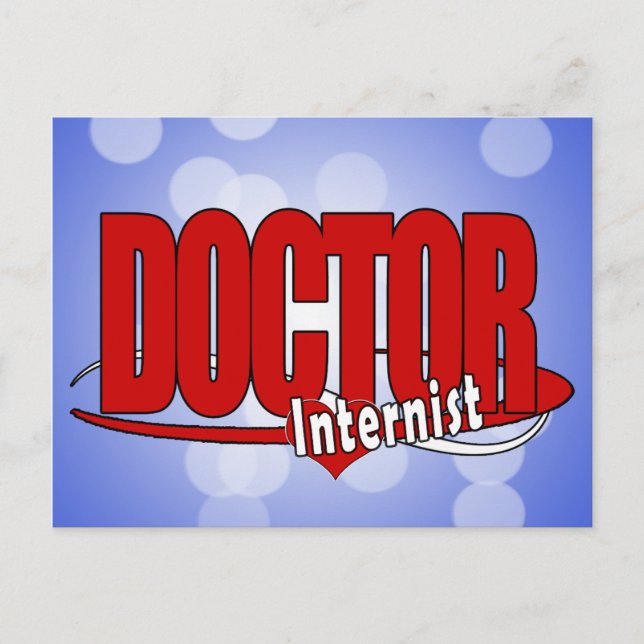 LOGO DOCTOR Internist Postkarte (Vorderseite)