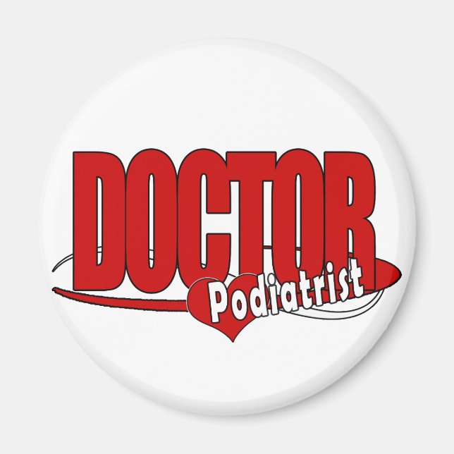 LOGO DOCTOR PODIATRIST MAGNET (Vorne)