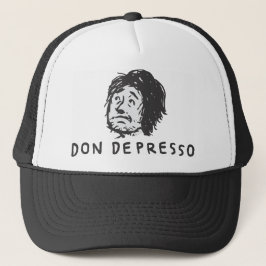 Logo Dons Depresso (Thumbnail-Gesicht + Name) Truckerkappe