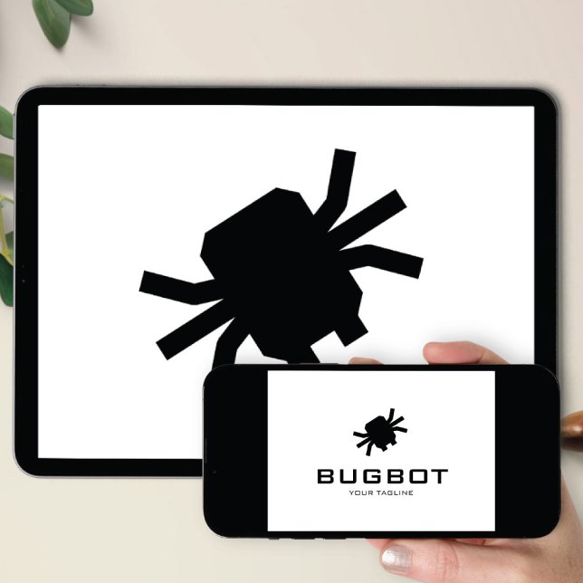 Logo Download Robotic Bug Logo | Tech Brand Einladung (Von Creator hochgeladen)