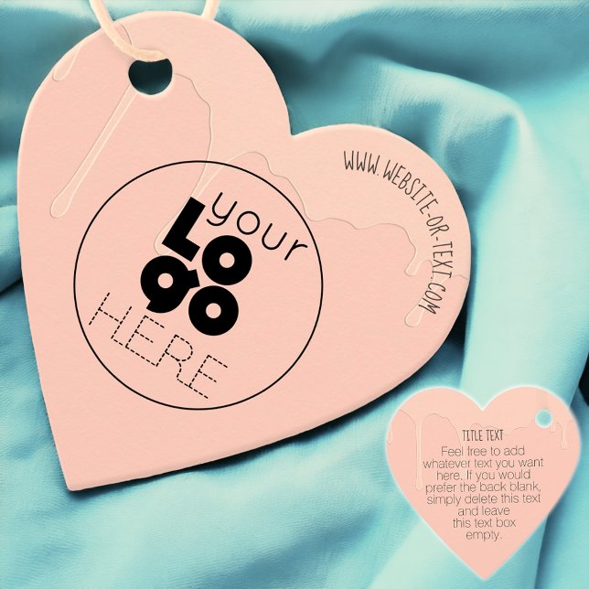 Logo-Driving Pink Heart Shape Hang Tag Geschenkanhänger (Von Creator hochgeladen)