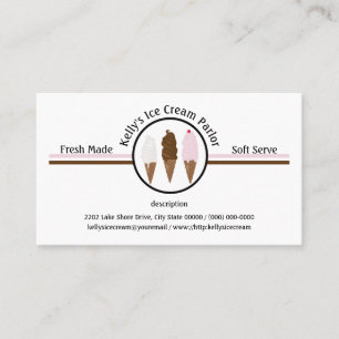 Logo du Carte de visite personnalisé de crème glac