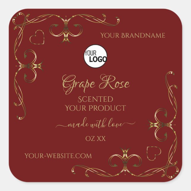 Logo du Étiquette du produit rouge foncé Gold (Devant)