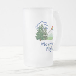 Logo du haut camp de montagne Mug givré Stein