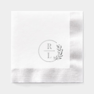Logo du Mariage à couronnes branchées Monogrammes