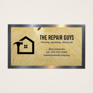 Logo du marteau Grain de bois Métal