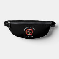 Logo du service d'incendie rouge et noir personnal