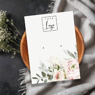 Logo-Ehrenhalter für weich blütengrüne Peony Folia Visitenkarte