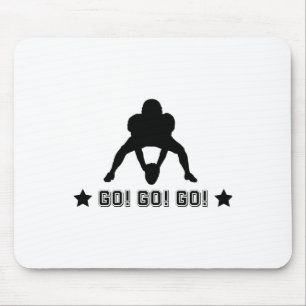 Logo eines American-Football-Spielers Mousepad
