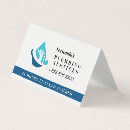Logo eines professionellen Klempnerbetriebs Visitenkarten