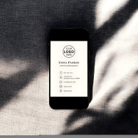 Logo Elegante Minimalistische digitale Visitenkart