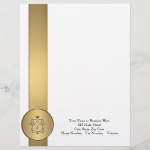 Logo elegantes Geschäft Gold Briefkopf