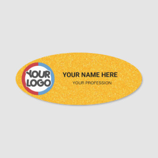 Logo Employee Magnetic your logo here business job Namensschild