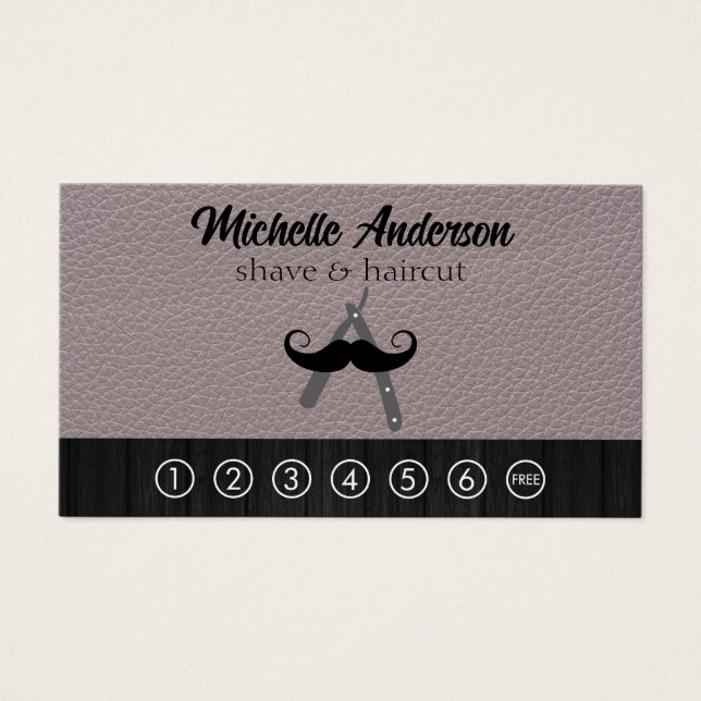 Logo en barbre | Cuir (Devant)