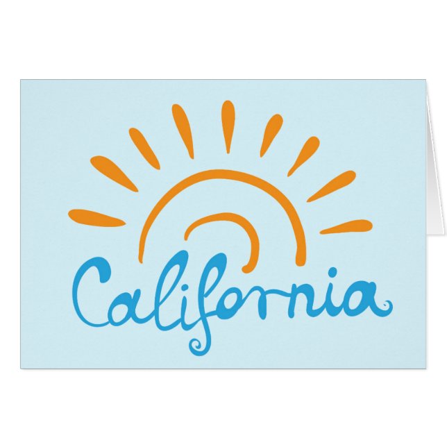 Logo ensoleillé de la Californie (Devant horizontal)