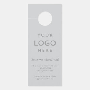 Logo Entschuldigung Verpasst Promotional Geschäft Türanhänger