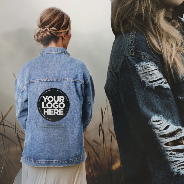 Logo et texte personnalisés (custom denim jacket)