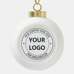 Logo et texte personnalisés Entreprise Ornement de