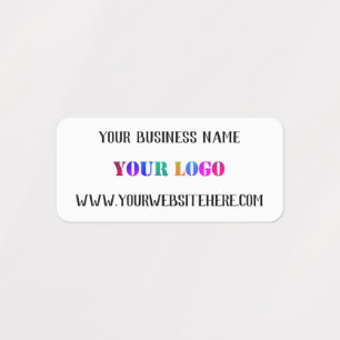 Logo et texte personnalisés Étiquettes personnalis