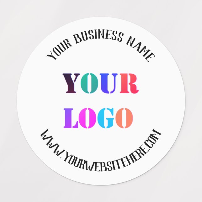 Logo et texte personnalisés Modèle Étiquette perso (Design 1)