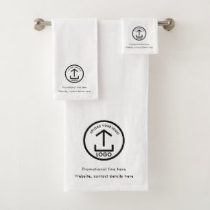 Logo et texte promotionnel Swag professionnel Blan