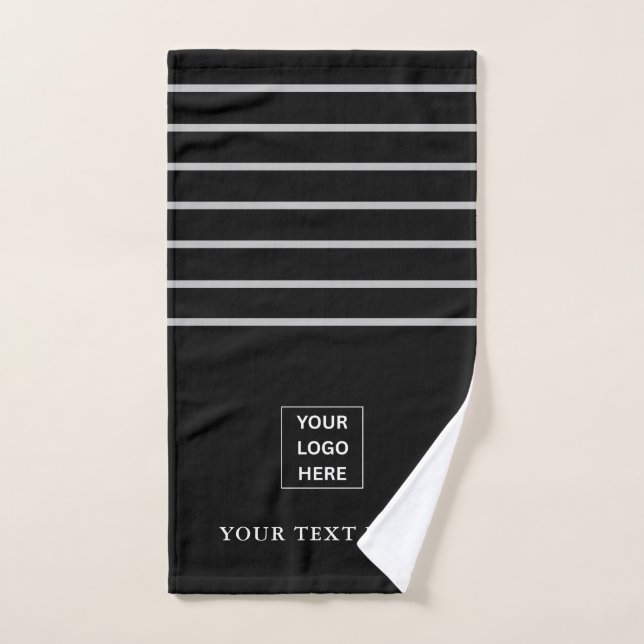 Logo et texte simple et personnalisé (Serviette à main)
