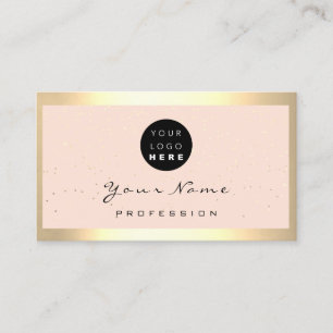 Logo Eyelash Makeup Artist Haar Rose Frame Custom Visitenkarte
