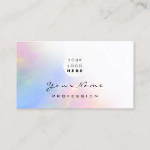 Logo Eyelash Makeup Hair Nails Holograph Ombré Visitenkarte