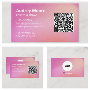 Logo Eyelash Moderne Beauty Salons Makeup Visitenkarte