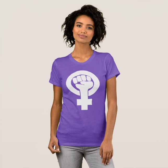 Logo, Feminist/feminista, Gleichheit/igualidad: T-Shirt (Vorne ganz)