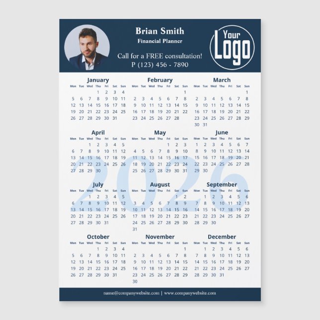 Logo Financial Planner 2026 Calendar Magnet (Vorderseite)