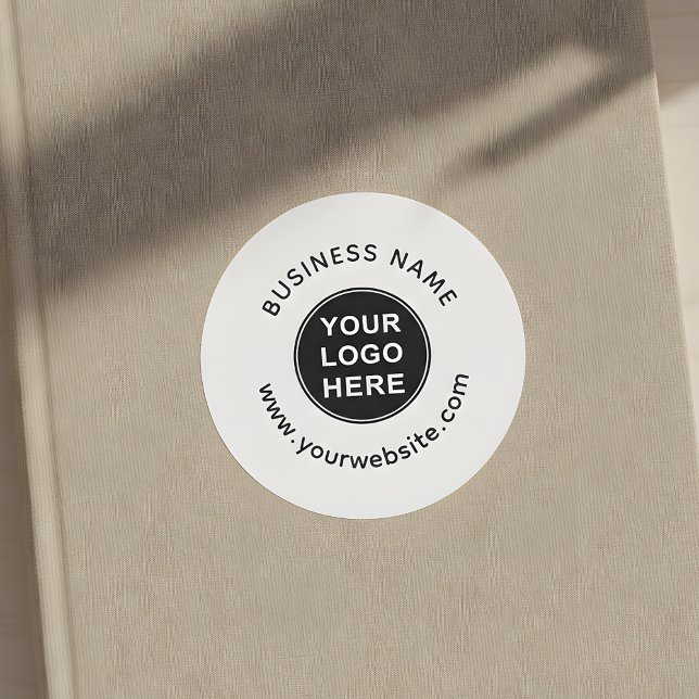 Logo | Firmenname | Webseite | Firmenmarke Runder Aufkleber (Von Creator hochgeladen)