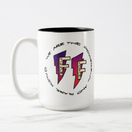 Logo "Fizzze Force" Zweifarbige Tasse