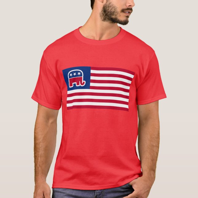 Logo-Flag GOP Elephant T-Shirt (Vorderseite)