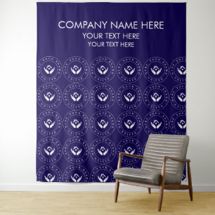 Logo-Foto-Banner für benutzerdefinierte Unternehme Wandteppich