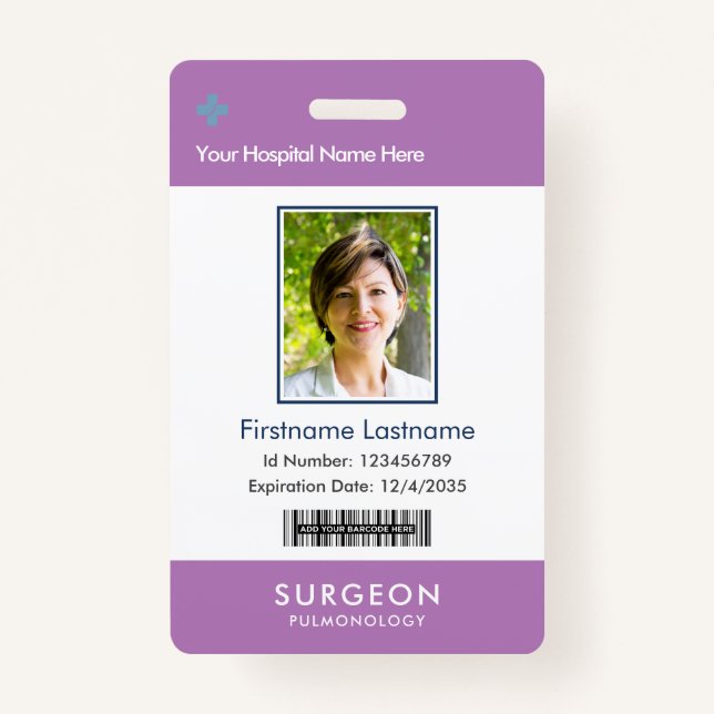 Logo-Foto-Clip-Name des Lavendel Health Care Compa Ausweis (Vorderseite)