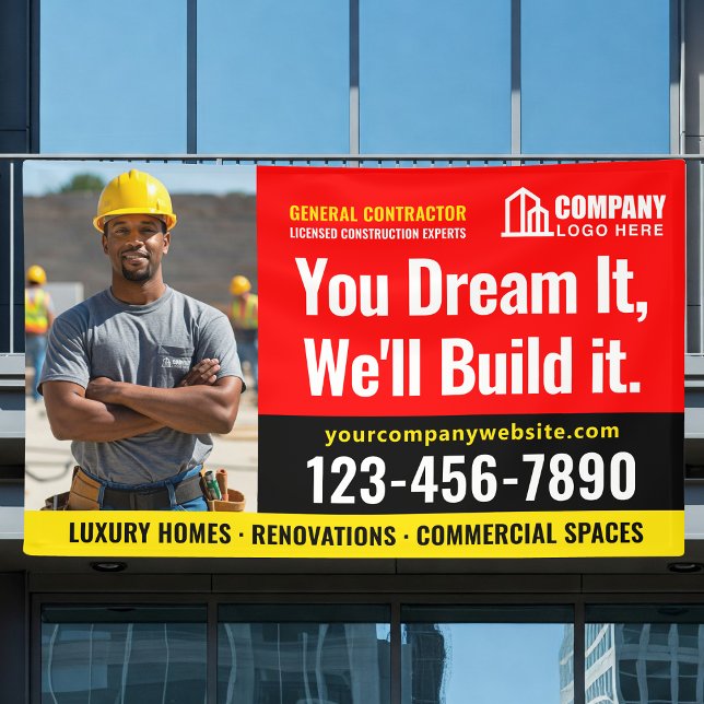 Logo-Foto für Baustellen Rot-Schwarz-Werbung Banner (Von Creator hochgeladen)