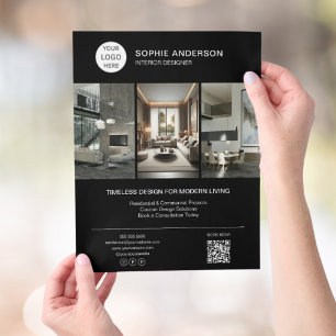 Logo-Foto für Innenarchitekten Schwarz Professione Flyer