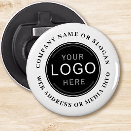 Logo-Foto für Unternehmen Schwarz Moderne Flaschenöffner