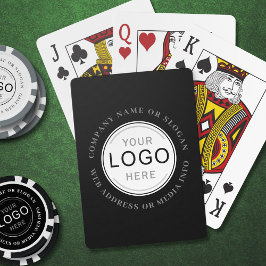 Logo-Foto für Unternehmen Schwarz Moderne Spielkarten