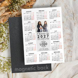 Logo Foto Kontakt Kalender 2027 Magnetkarte Magneteinladung
