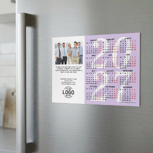 Logo-Foto-Lavendel-Kalender 2027 Magnetkarte Magneteinladung