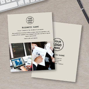 Logo-Foto Moderner Beruflicher Flyer