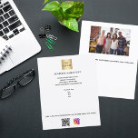 Logo-Foto qr-Codeinstagramm Flyer<br><div class="desc">Weißer Hintergrund. Personalisieren Sie Ihr Firmenlogo, Ihren Namen, Ihre Adresse, Ihren Text, Ihren eigenen QR-Code und fügen Sie ihn Ihrem Instragentenkonto hinzu. Zurück: Fügen Sie ein Foto und mehr Text hinzu.</div>